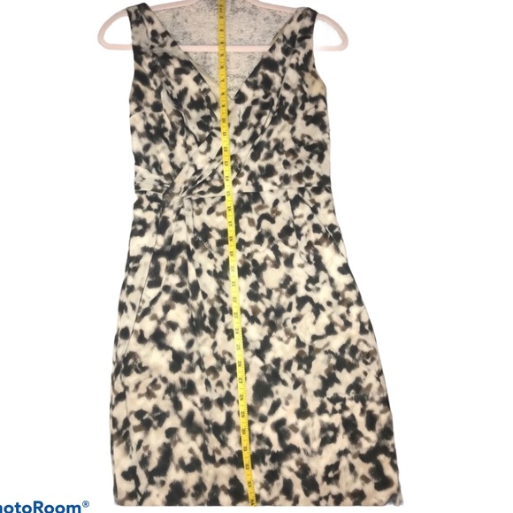 Ann Taylor Animal/Leopard Print Vneck Dress Size 0 - Picture 15 of 16